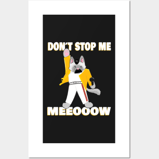 Freddie Meowcury Freddy Mercury as a Cat Posters and Art